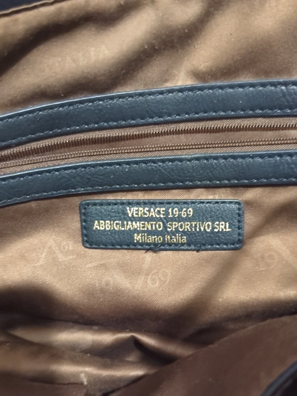 Versace 19V69 Black‎ Leather Hand Bag - Made In Italy!